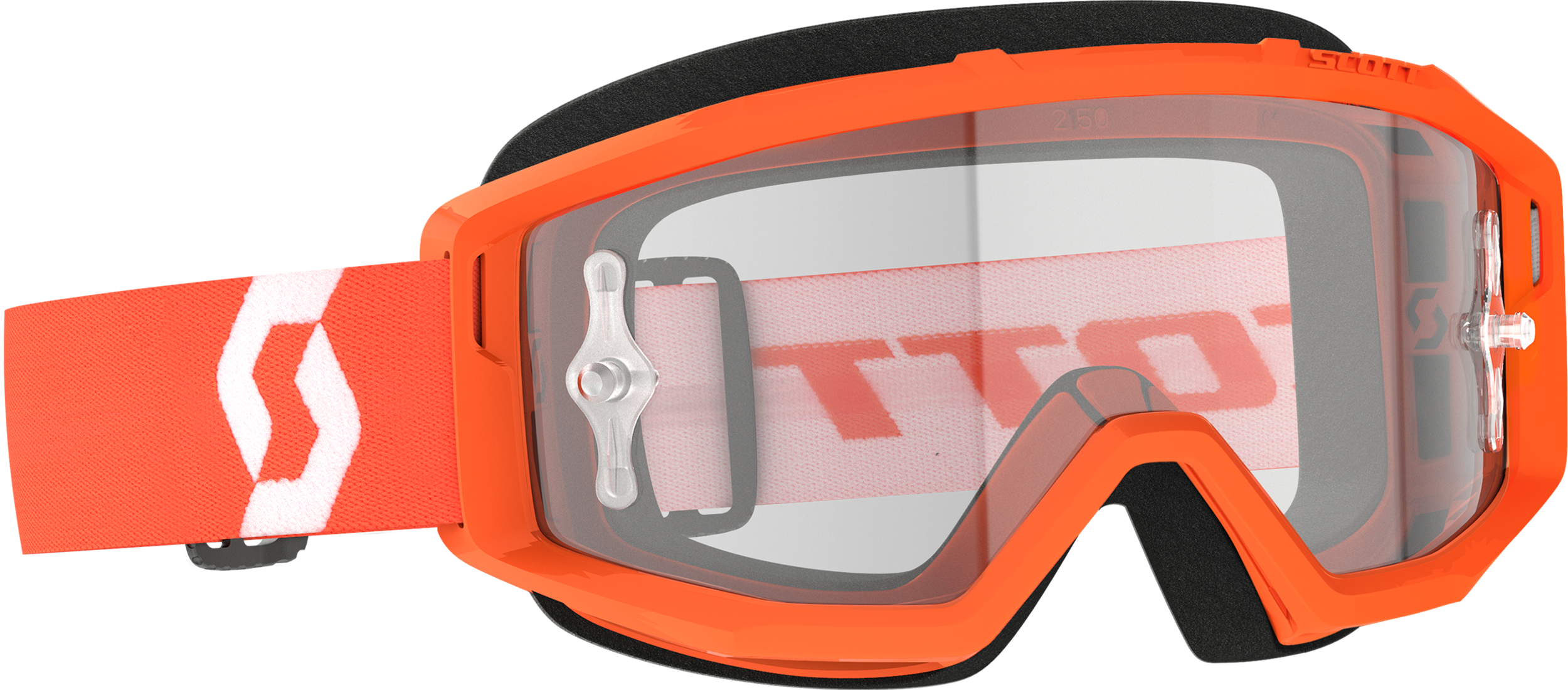 Primal Goggle Orange/White Clear Works