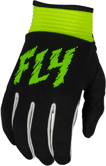 Youth F 16 Gloves Black/Neon Green Y2xs