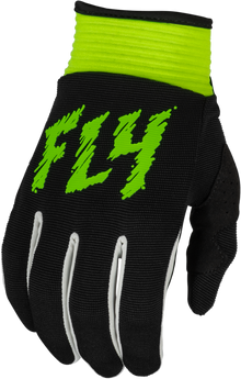 Youth F 16 Gloves Black/Neon Green Ym
