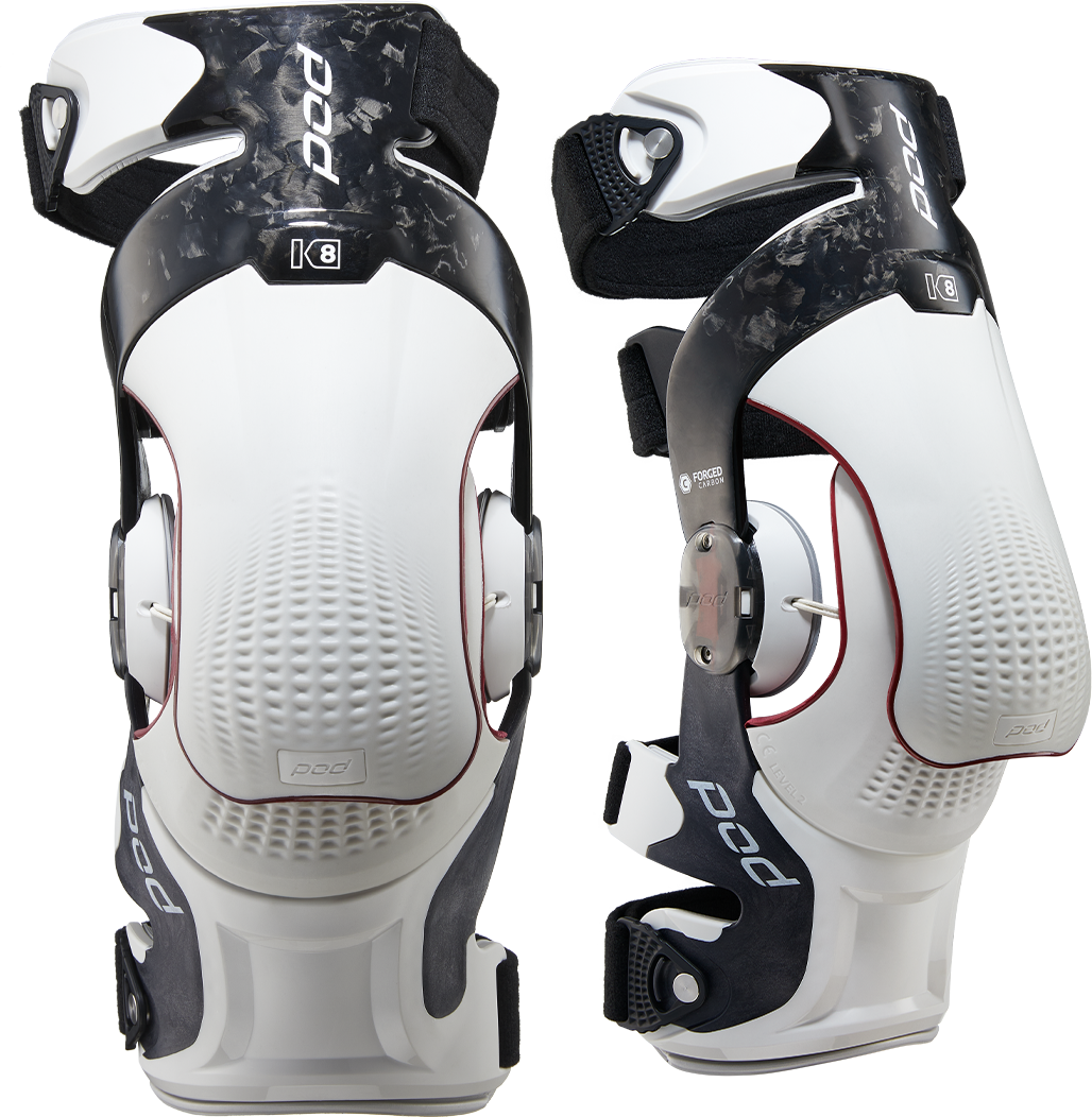 K8 3.0 Knee Brace Carbon (Pr) Carbon/White 2x