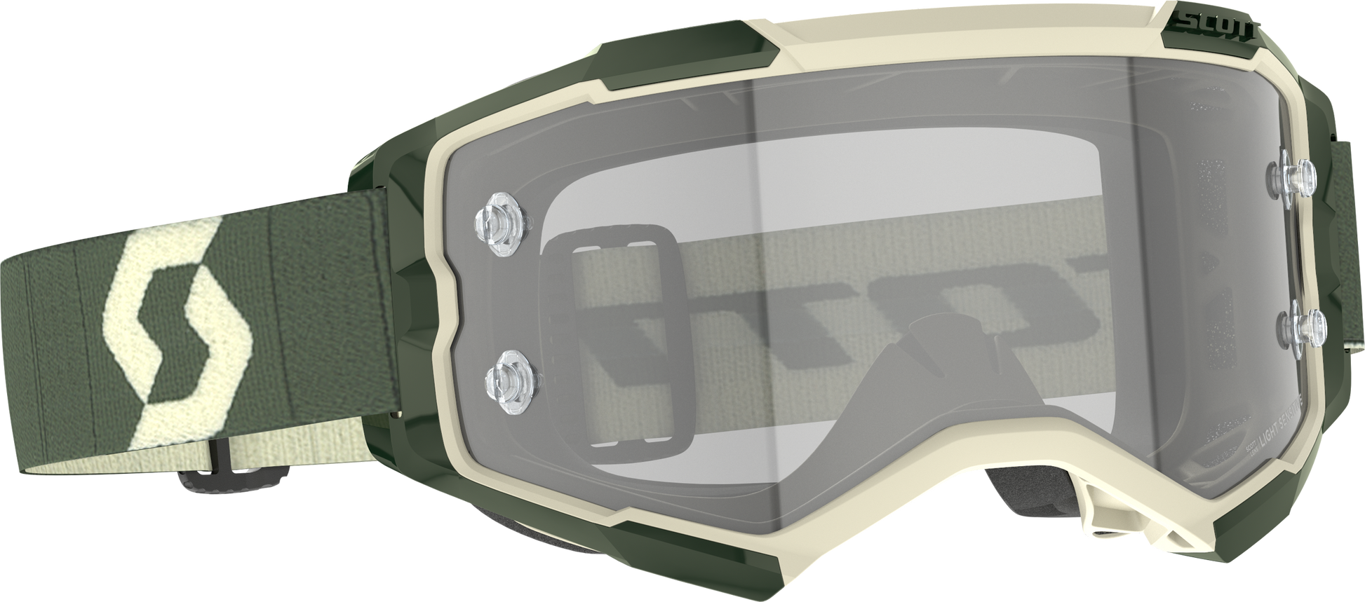 Fury Ls Goggle Kaki Green Ls Grey Works