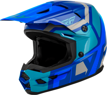 Youth Kinetic Scrap Helmet Blue/Light Blue/Grey Ym