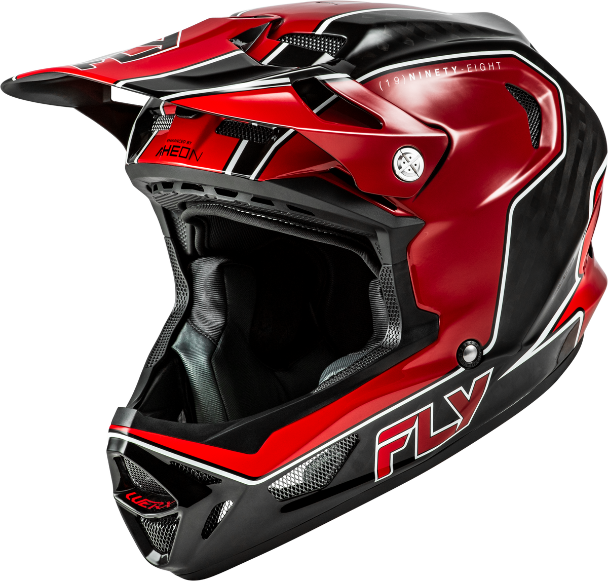 Werx R Flow Carbon Helmet Black Carbon/Red Xs