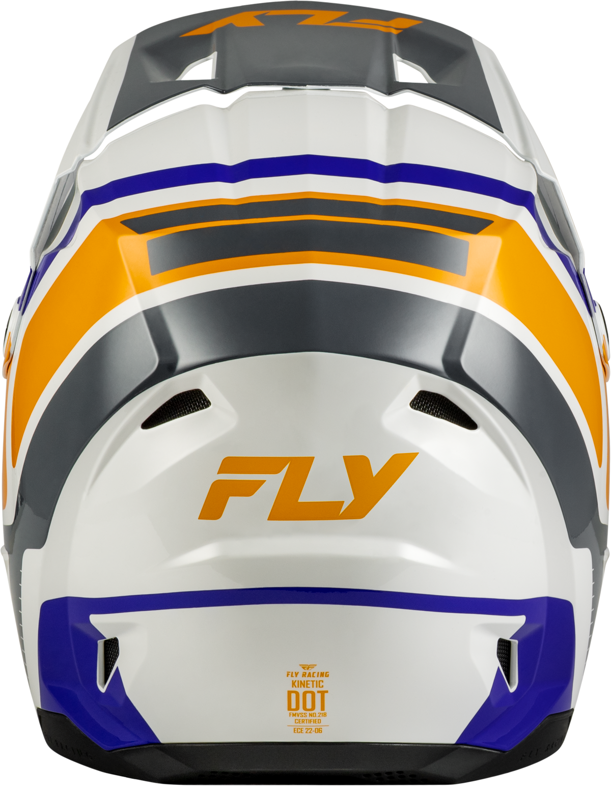 Youth Kinetic Scrap Helmet White/Orange/Blue/Grey Yl