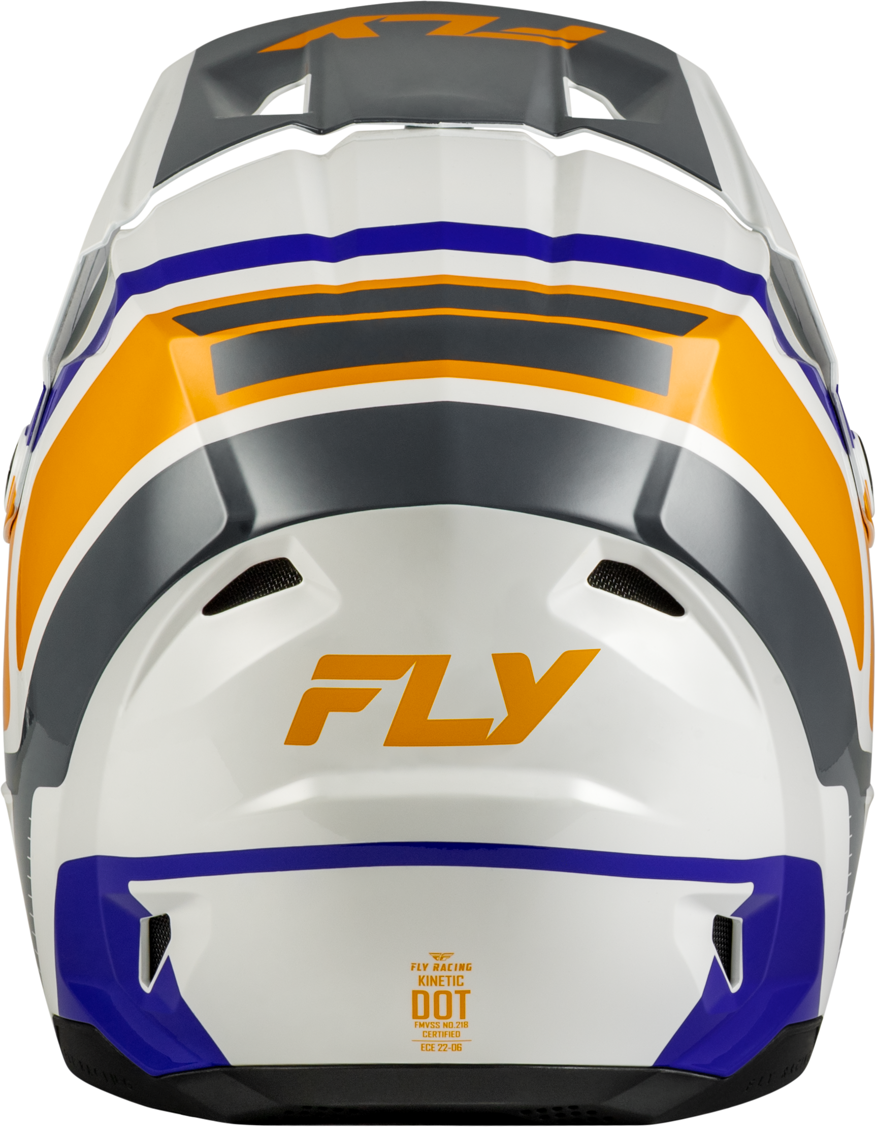 Youth Kinetic Scrap Helmet White/Orange/Blue/Grey Ym