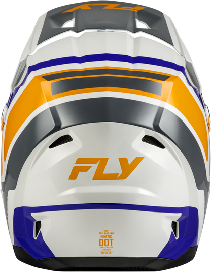Youth Kinetic Scrap Helmet White/Orange/Blue/Grey Ym