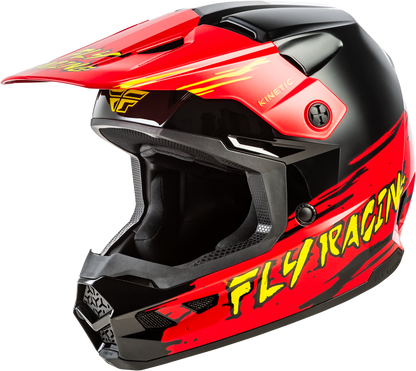 Youth Kinetic Surge Helmet Black/Red/Yellow Ys