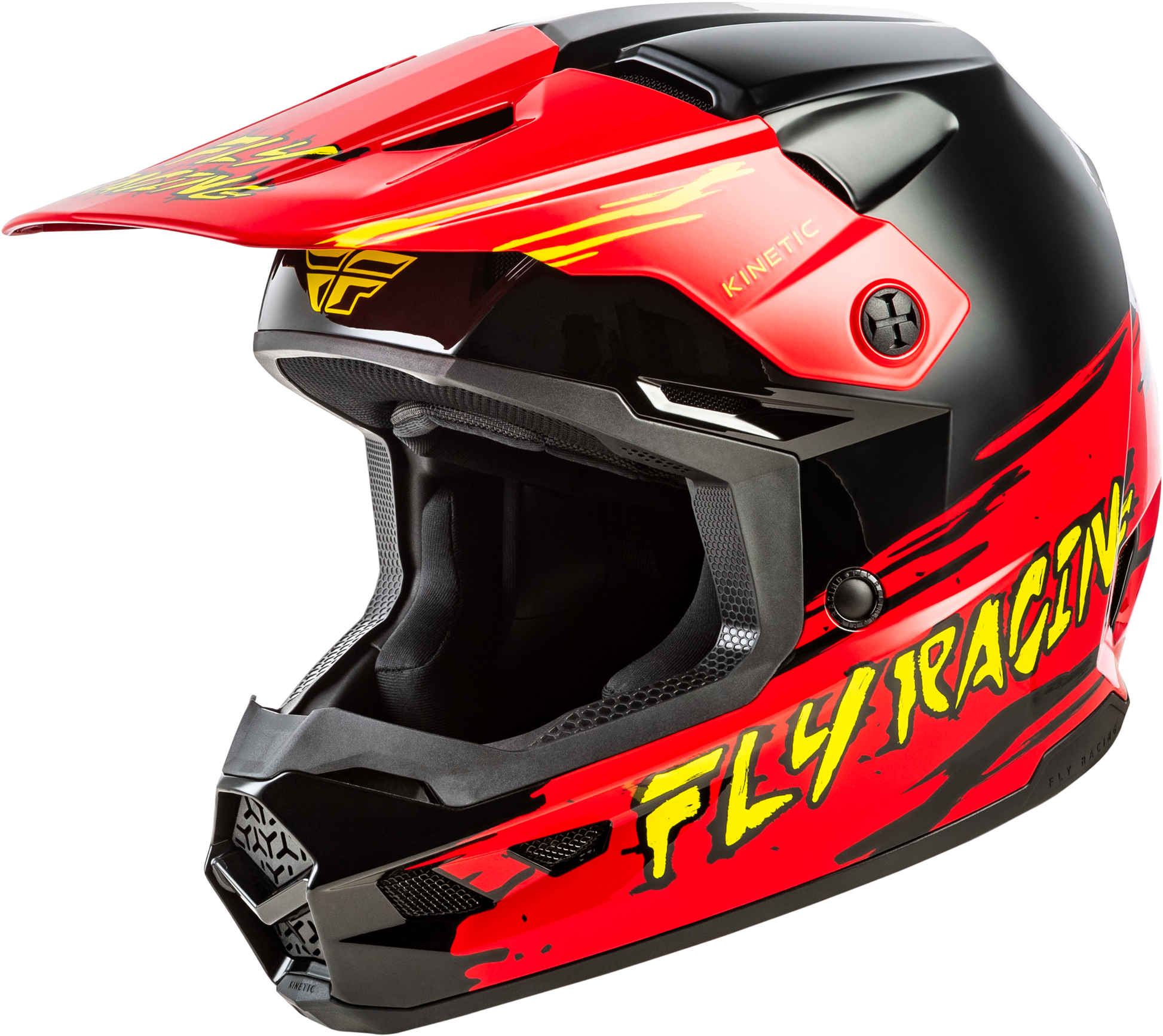 Youth Kinetic Surge Helmet Black/Red/Yellow Yl