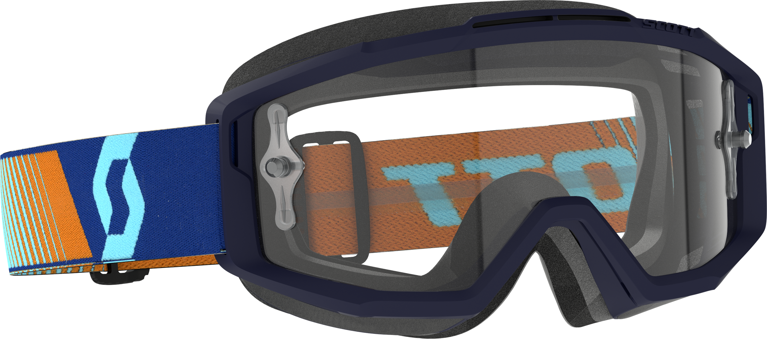 Split Otg Goggle Royal Blue Orange Clear Works