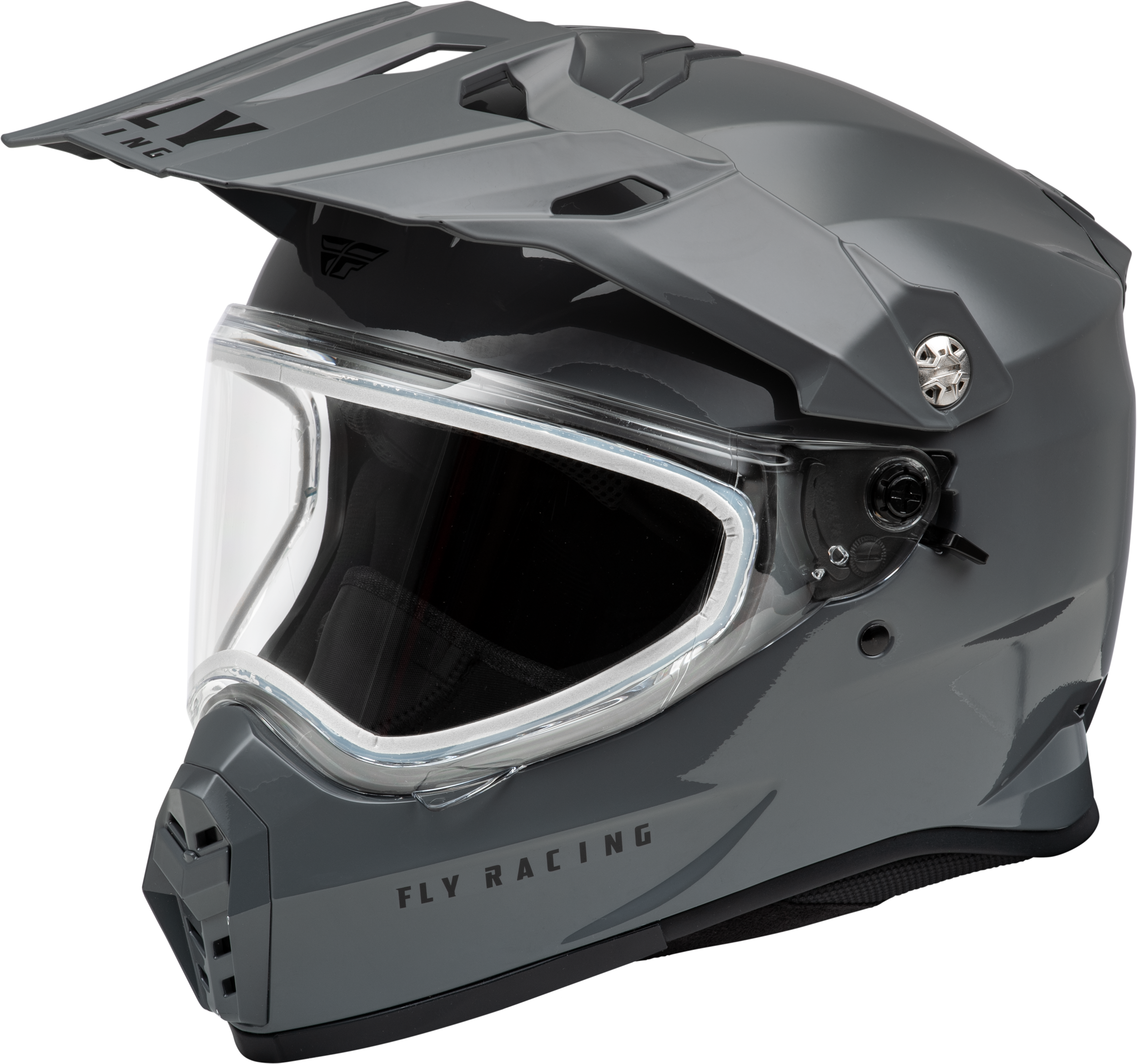 Trekker Cw Solid Helmet Dual Shld Grey 2x
