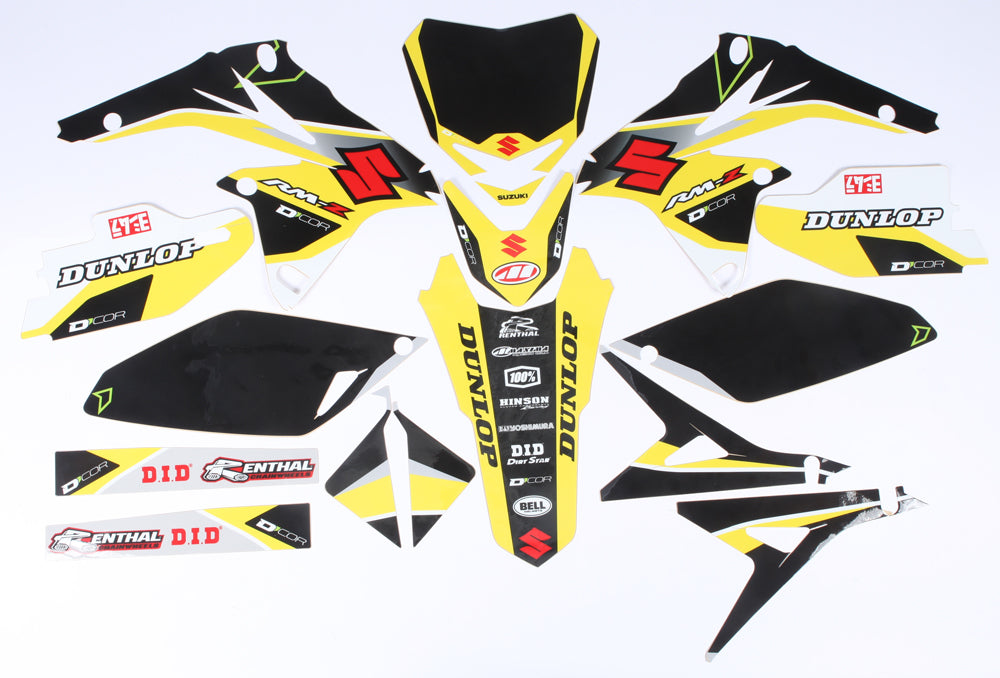 Suzuki Raceline Graphics Complete Kit Black