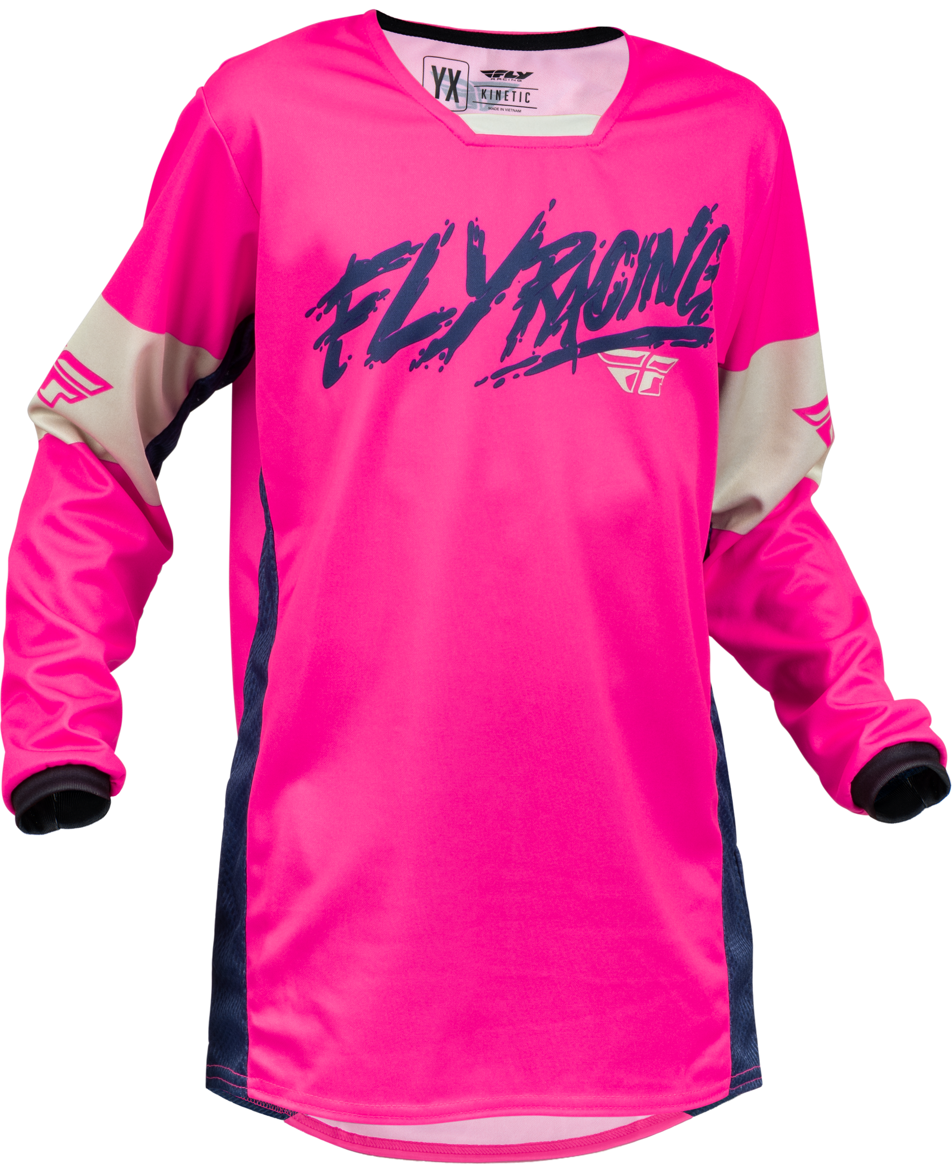 Youth Kinetic Khaos Jersey Pink/Navy/Tan Yx