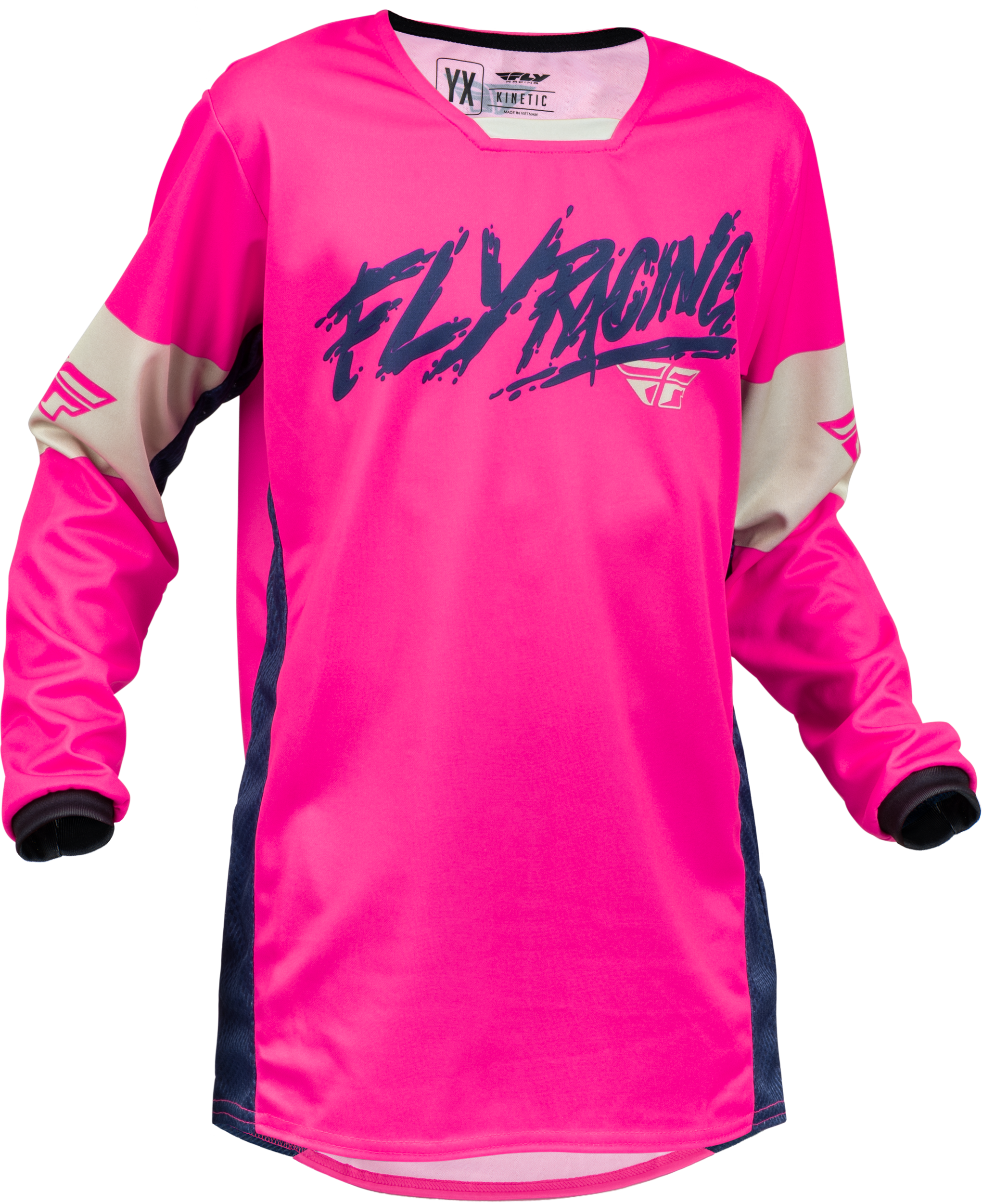 Youth Kinetic Khaos Jersey Pink/Navy/Tan Yx
