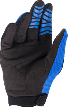 Youth & Kids Full Bore Gloves Blue/Black Y3xs