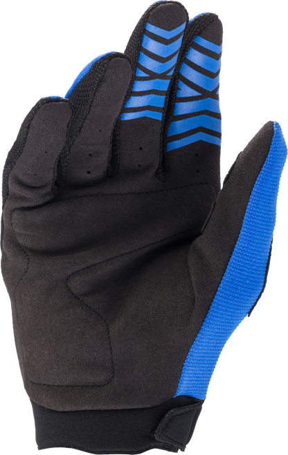 Youth & Kids Full Bore Gloves Blue/Black Y3xs