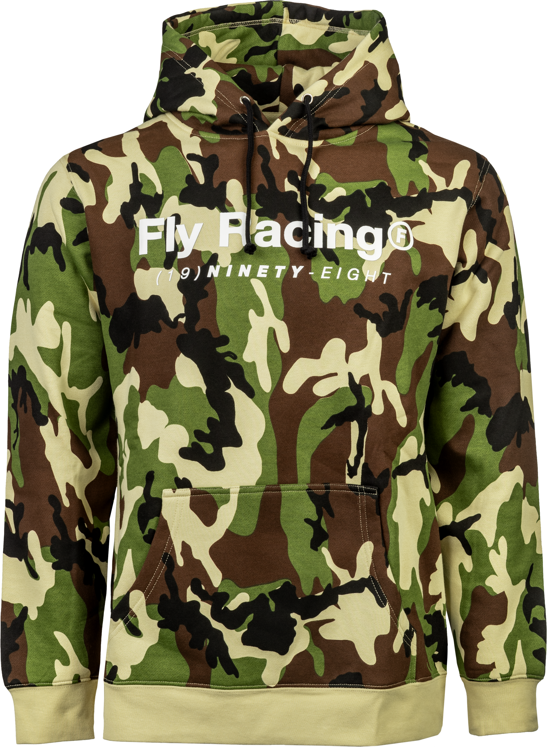 Fly Trademark Hoodie Army Camo Lg