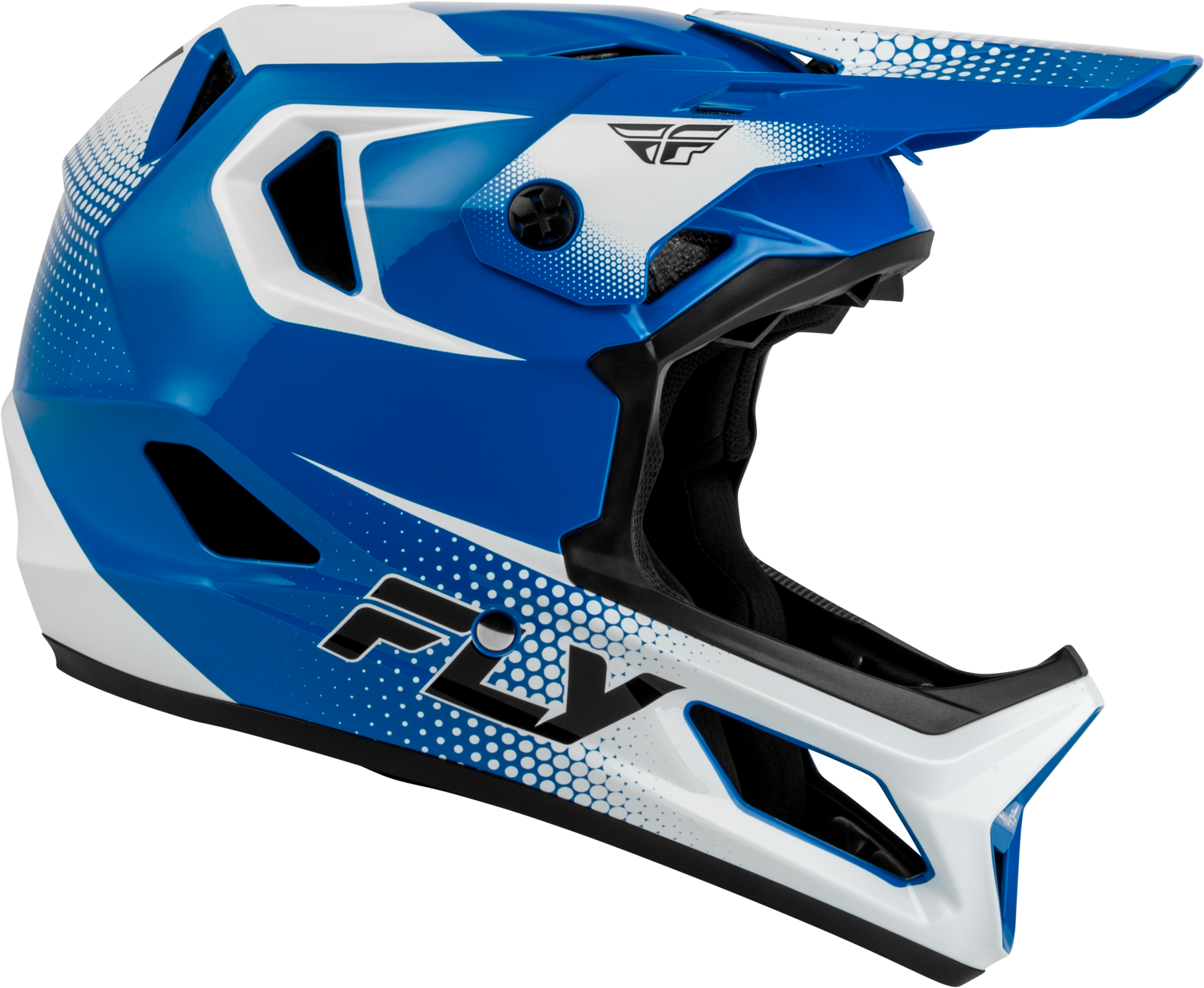 Yth Rayce Sonar Bicycle Hlmt Blue/White/Black Ym