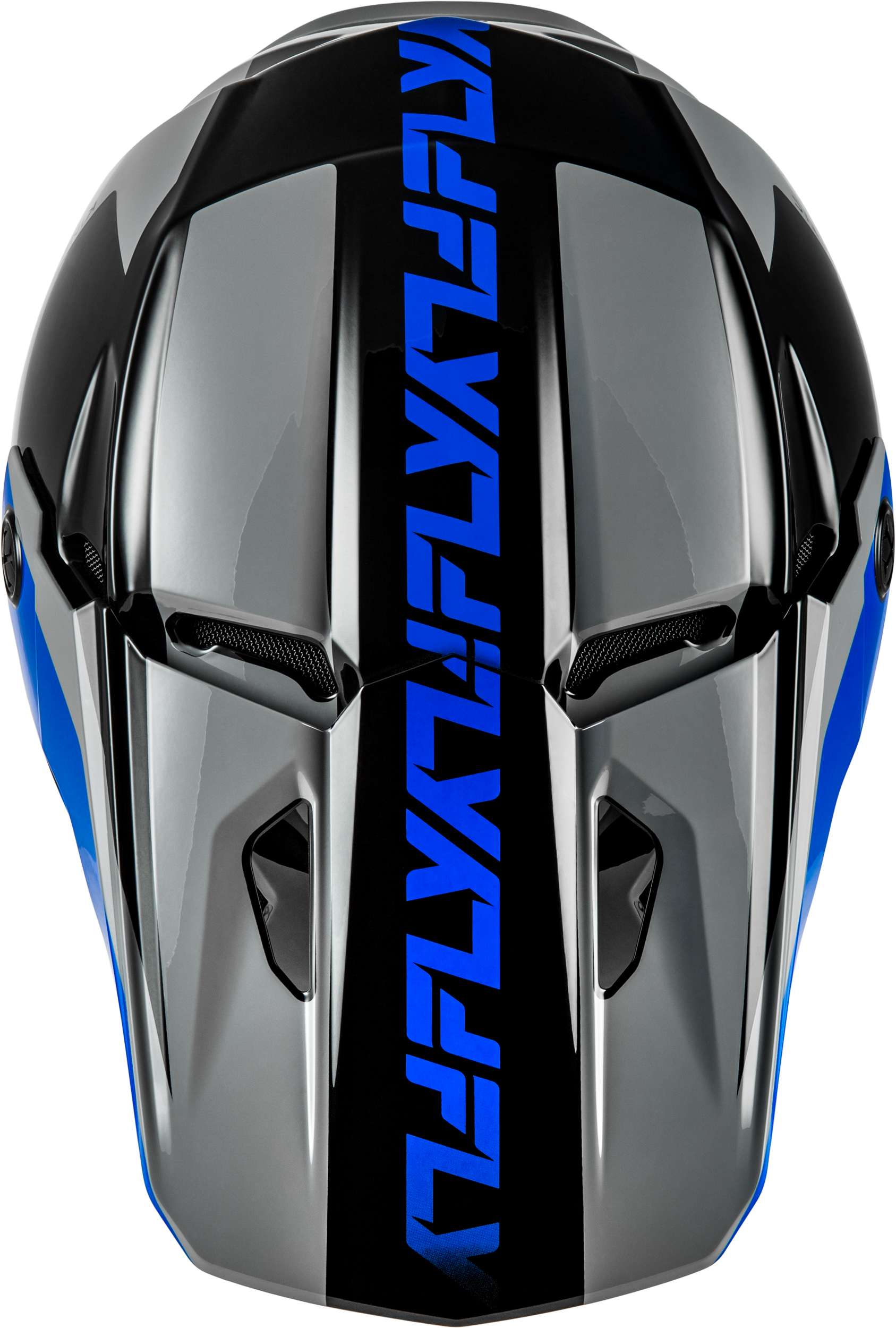 Kinetic Crest Helmet Grey/Black/Blue Md