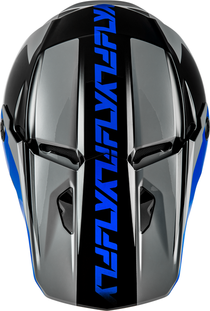 Kinetic Crest Helmet Grey/Black/Blue Sm
