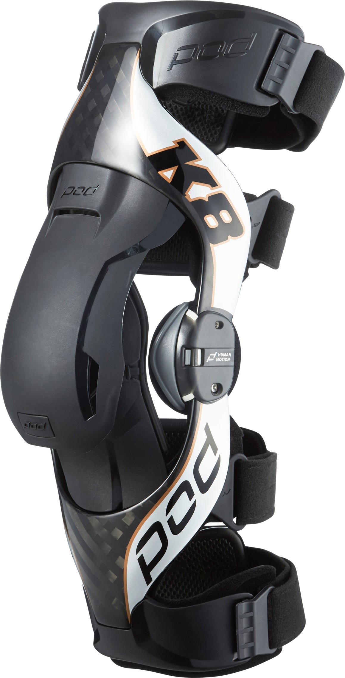 K8 2.0 Knee Brace Rt Carbon/Silver Md