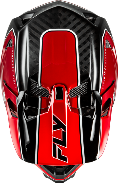 Werx R Flow Carbon Helmet Black Carbon/Red Lg