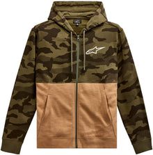 Camo Block Hoodie Military/Sand Lg