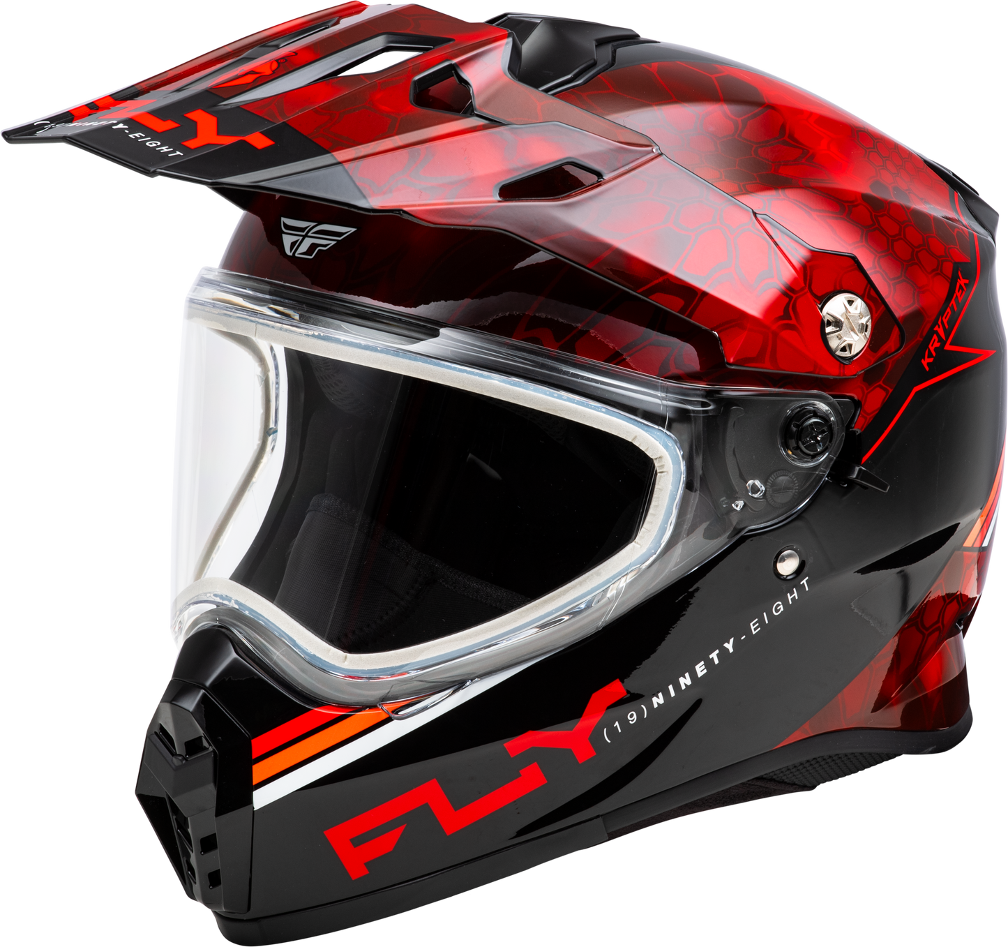 Trekker Cw Conceal Helmet Dual Shld Red/Black Sm