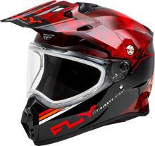 Trekker Cw Conceal Helmet Dual Shld Red/Black Sm