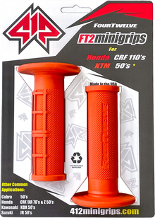 Pee Wee / Pit Bike Mini Grips 7/8" (Orange)