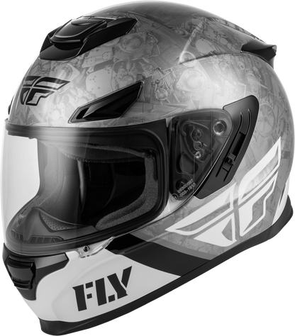 Sentinel Mech Helmet Black/White/Grey Lg