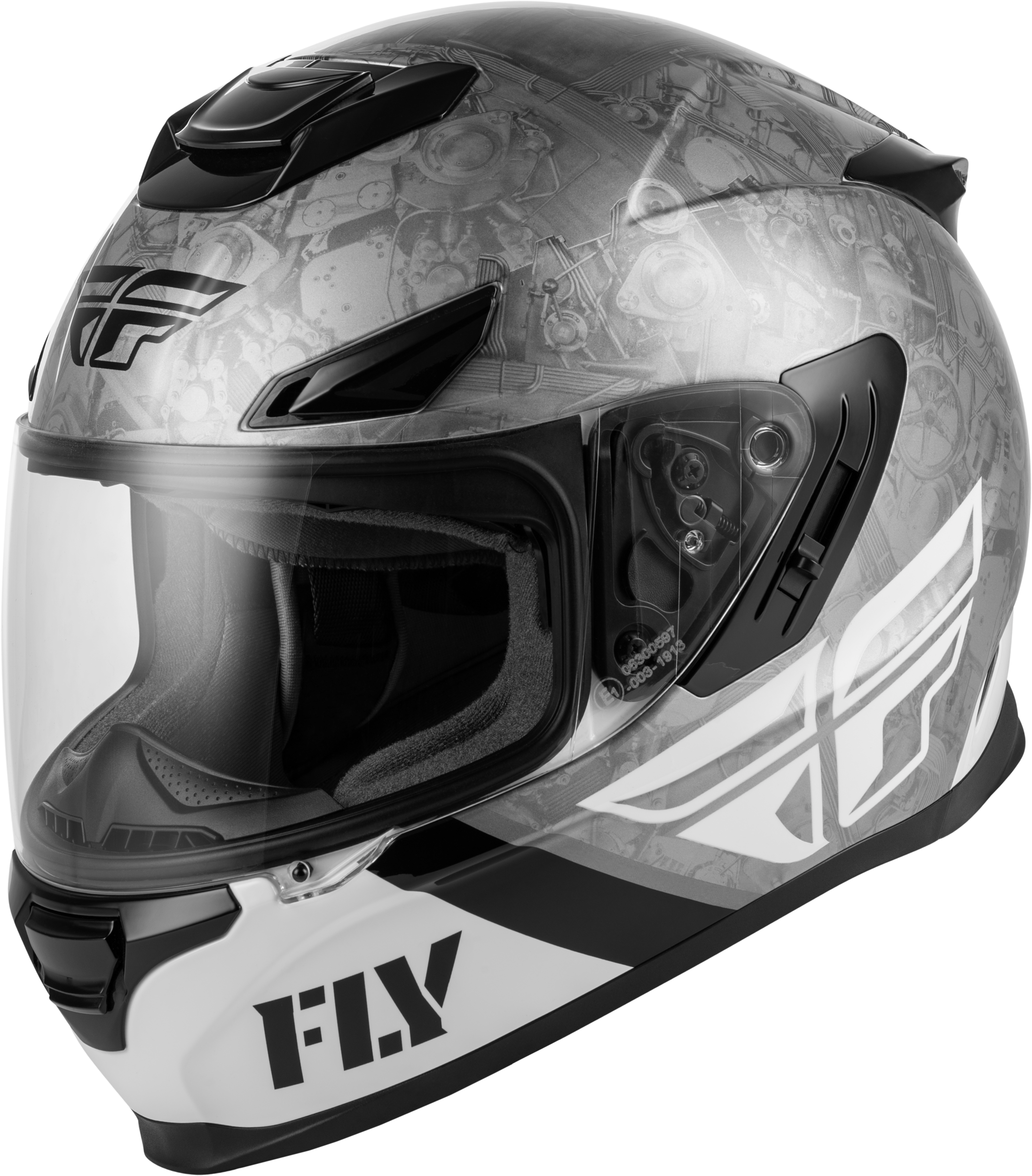 Sentinel Mech Helmet Black/White/Grey Sm