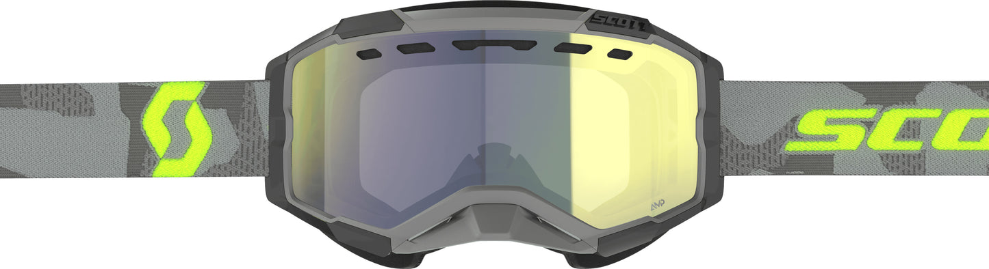 Fury Snowcross Goggle Lt Gry/Nen Ylw Enhcr Ylw Chrm