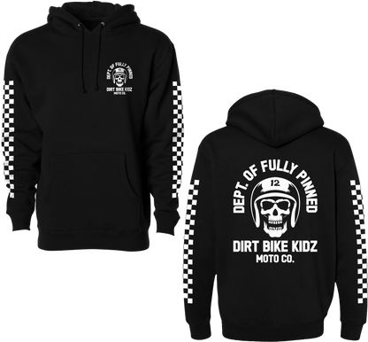Fully Pinned Youth Hoodie Black Yl