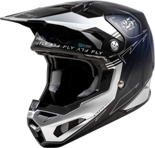 Youth Formula S Carbon Legacy Helmet Blue Carbon/Silver Yl