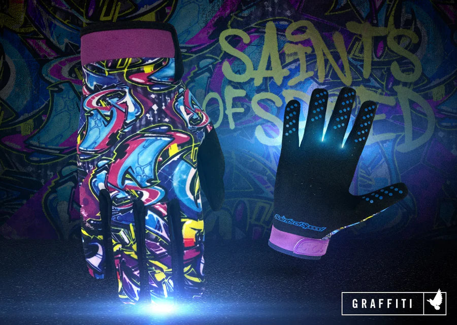 Saints of Speed Graffiti Rad Gloves